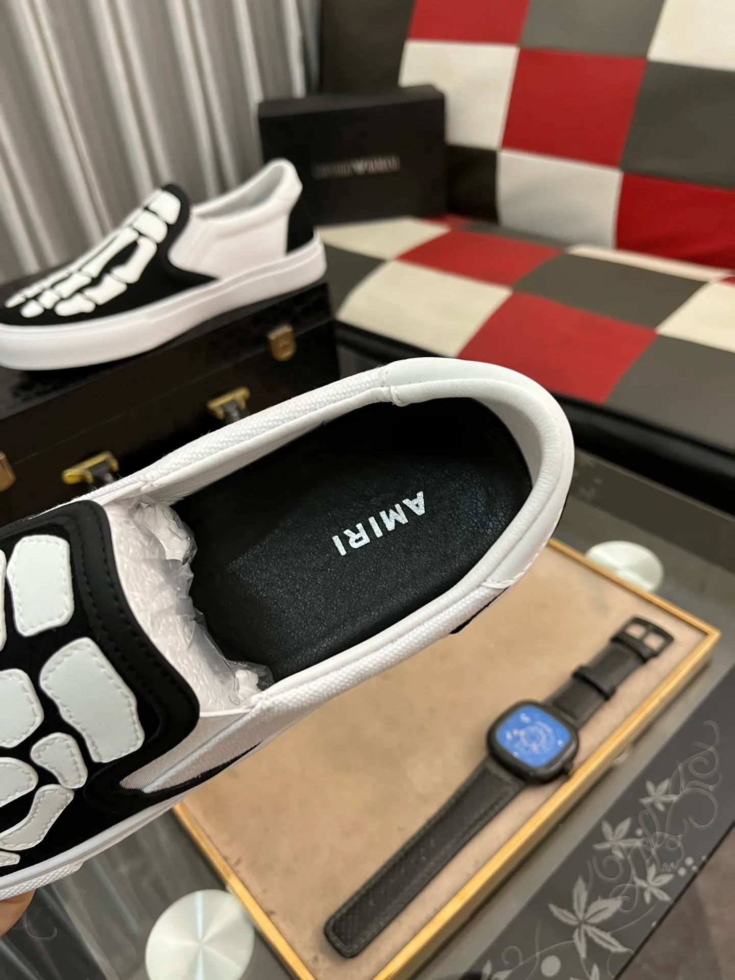 Men's men's shoes 💰420⌚️⌚️miri star shoes bone moral training shoes casual shoes amiri 2025 spring and summer star shoes bone moral training shoes micro-shaped body, the bone weaving pattern made of multi-layer genuine leather is more three-dimensional, slightly thicker and rich, and all elements are just right! The details are just right. Size: 38 to 442️⃣Colors available
